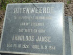 UITENWEERDE Arnoldus Janse 1924-1984
