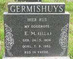 GERMISHUYS E.M. 1906-1982