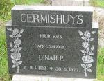 GERMISHUYS Dinah P. 1912-1977
