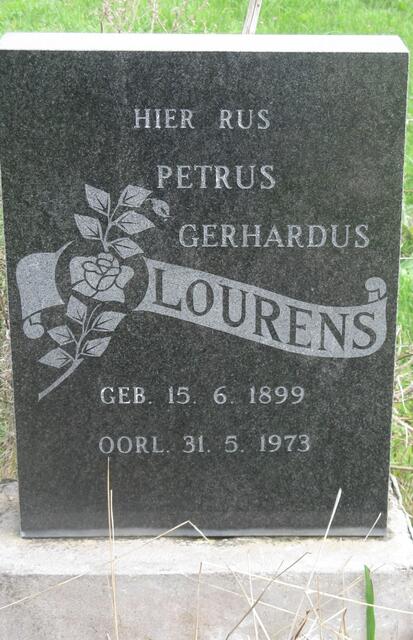LOURENS Petrus Gerhardus 1899-1973