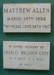 ALLEN Matthew -1956 :: OTTY Charles Walkden 1908-1967