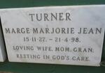 TURNER Marge Marjorie Jean 1927-1998