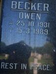 BECKER Owen 1931-1989