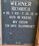 HEINRICH Werner 1962-1981
