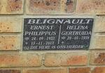 BLIGNAULT Ernest Philippus 1933-2013 & Helena Gertruida 1938-
