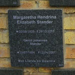 STANDER Margaretha Hendrina Elizabeth 1925-2015 :: STANDER Gerrit Johannes 1954-2007