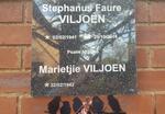 VILJOEN Stephanus Faure 1941-2014 & Marietjie 1942-