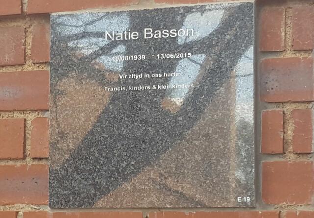BASSON Natie 1939-2015