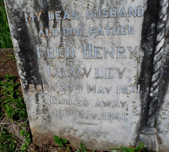 CRAWLEY Fred Henry 1871-1941