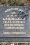 LABUSCAGNE Aletta Johanna C.M. 1889-1937 :: LABUSCHAGNE Jessie nee FRIEDMAN 1910-1940