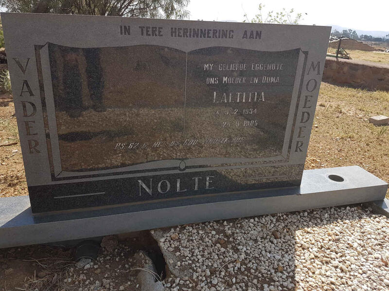 NOLTE Laetitia 1934-1986