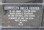 VENTER Llewellyn Bruce 1949-2015