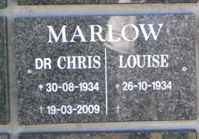 MARLOW Chris 1934-2009 & Louise 1934-