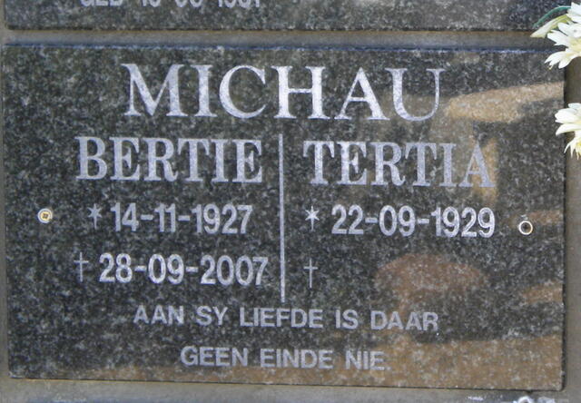 MICHAU Bertie 1927-2007 & Tertia 1929-