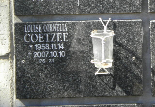COETZEE Louise Cornelia 1958-2007
