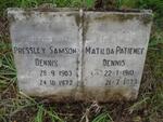 DENNIS Pressley Samson 1903-1972 & Matilda Patience 1910-1973