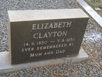 CLAYTON Michael Ivan 1942-2002 :: CLAYTON Elizabeth 1950-1951