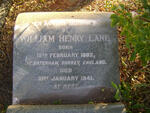 LANE William Henry 1882-1941