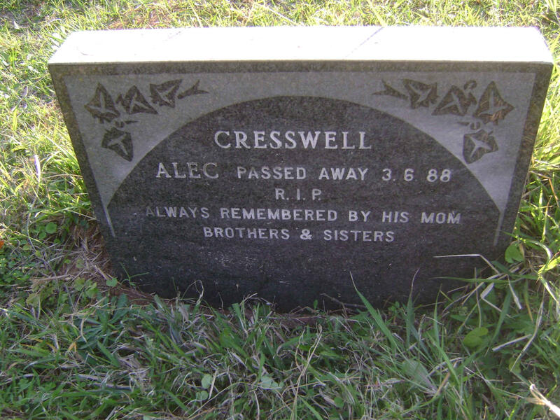 CRESSWELL Alec -1988