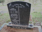 NIEMACK Minnie 1901-1984 :: NIEMACK Mark 1963-1963 :: NIEMACK Vernon 1964-2000