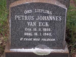 ECK Petrus Johannes, van 1896-1940