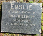 EMSLIE Una Willmore nee GLOVER 1892-1977