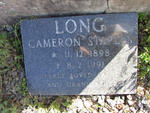 LONG Cameron Staples 1898-1991