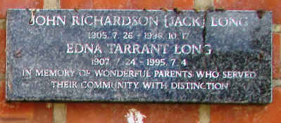 LONG John Richardson 1905-1996 & Edna Tarrant 1907-1995