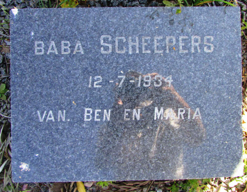 SCHEEPERS Baba -1934