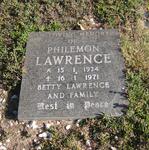 LAWRENCE Philemon 1924-1971 & Betty 1927-2010 :: LAWRENCE Philemon 1924-1971