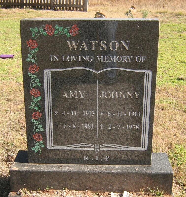 WATSON Johnny 1913-1978 & Amy 1913-1981