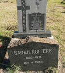 RUITERS Sarah 1890-1971 :: VANWHYE Francis 1944-1983