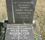 RADEMEYER Bennet Willem 1924-1975 & Philda Maria 1932-1990