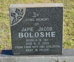 BOLOSHE Japie Jacob 1911-1968