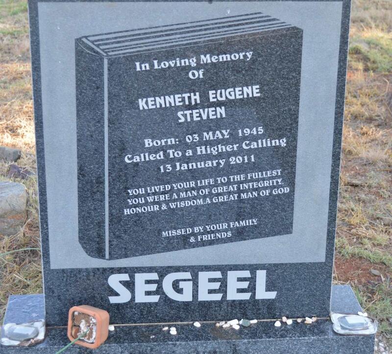 SEGEEL Kenneth Eugene Steven 1945-2011