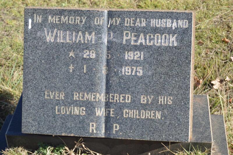 PEACOOK William 1921-1975
