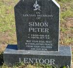 LENTOOR Simon Peter 1950-1976