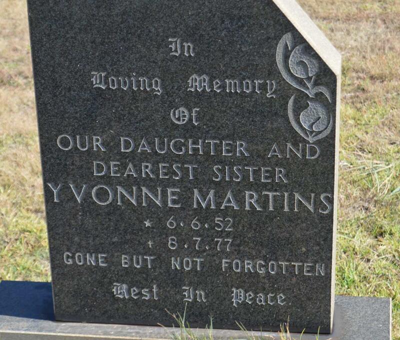 MARTINS Yvonne 1952-1977
