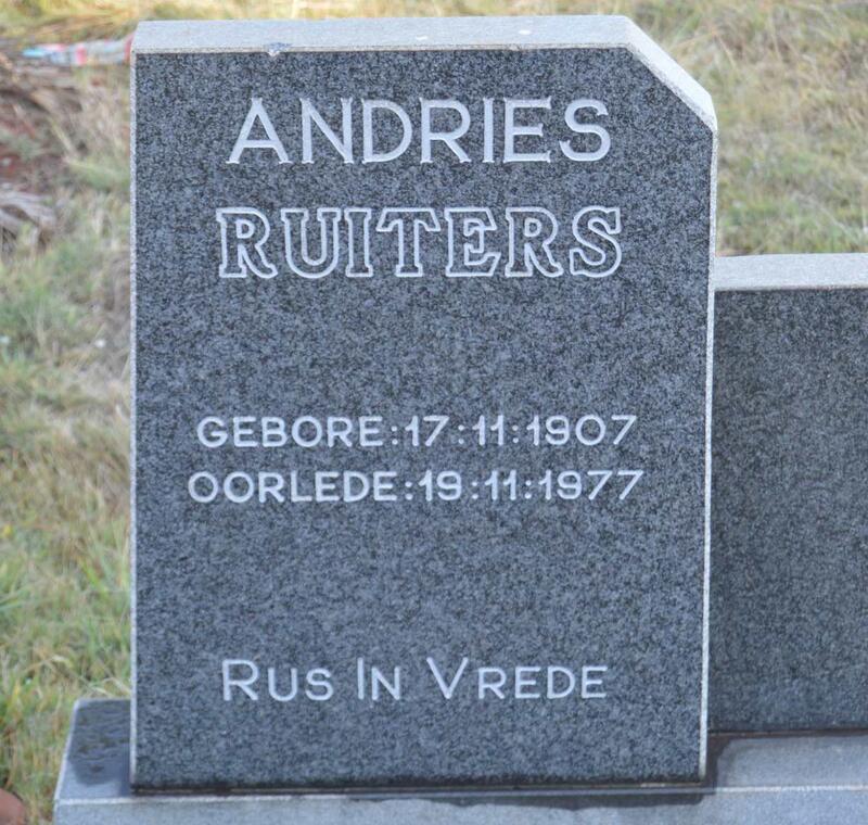 RUITERS Andries 1907-1977