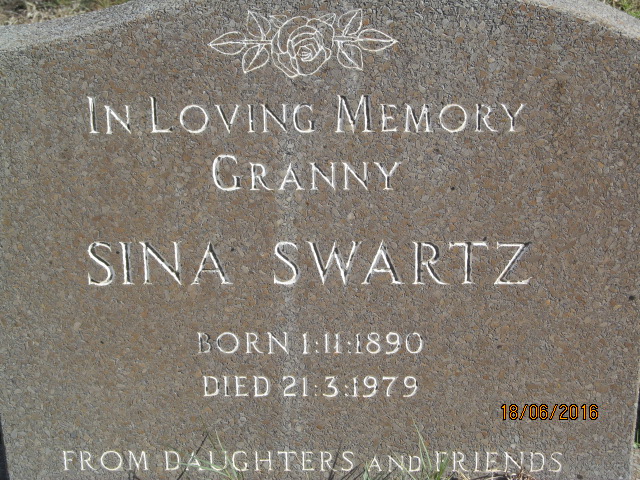 SWARTZ Sina 1890-1979