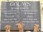 GOUWS Roelof 1932-2008 & Joey 1939-2002