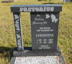 PRETORIUS Christine 1927-1967