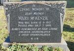 McKENZIE Mary 1913-1968