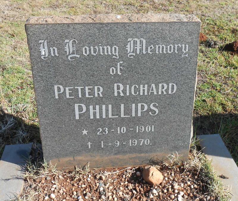 PHILLIPS Peter Richard 1901-1970