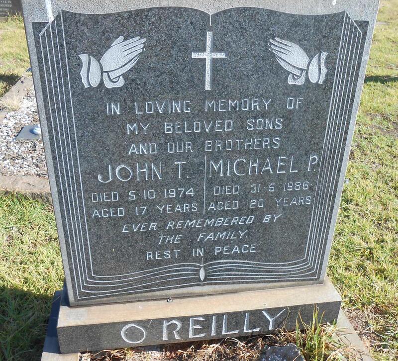 O'REILLY John T. -1974 :: O'REILLY Michael P. -1986
