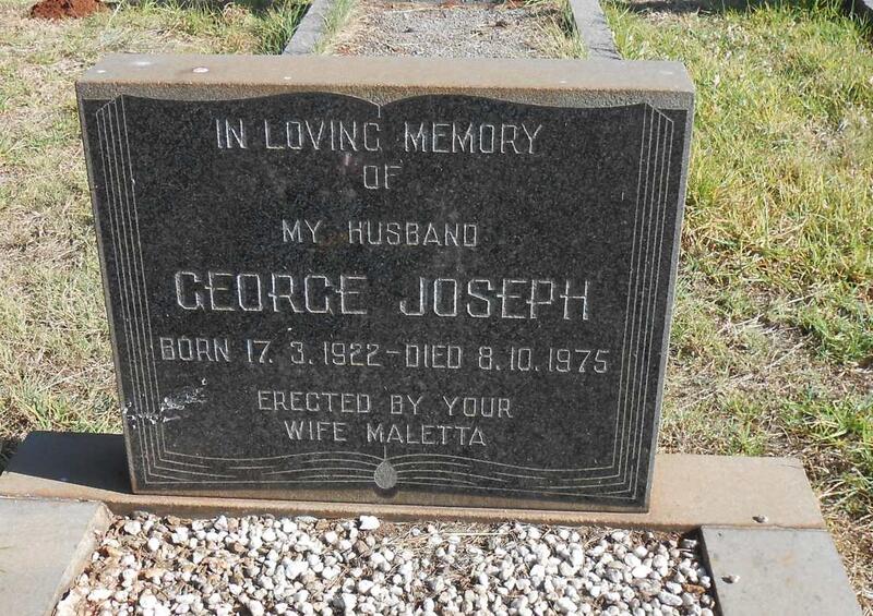 JOSEPH George 1922-1975