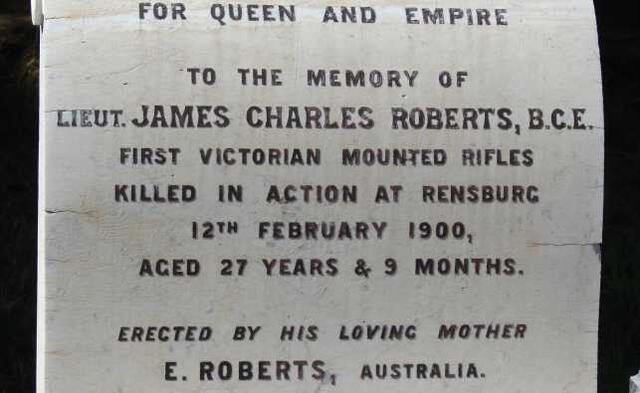 ROBERTS James Charles -1900