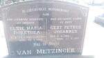 METZINGER Gert Petrus Johannes, van 1906-1971 & Elsie Maria Dorethea SCHOEMAN 1916-1966