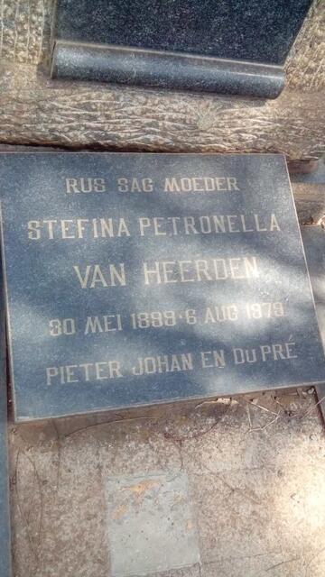 HEERDEN Carel Sebastiaan, van 1884-1938 & Stefina Petronella 1899-1979