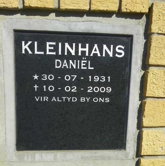 KLEINHANS Daniel 1931-2009